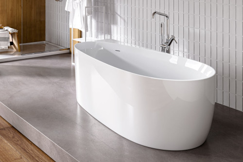 Baignoire îlot Reims Acrylique 150/170cm Hydromassage