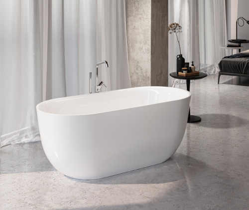 Baignoire îlot Saint-Étienne Acrylique 150/170cm Hydromassage