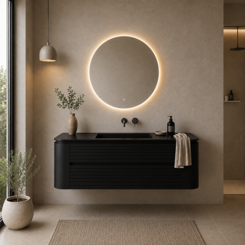 Plan Vasque en MARBRE  + Meuble  en MDF | 3302