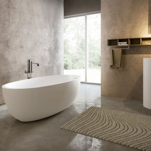 Baignoire îlot en Solid Surface 170 cm | 33037