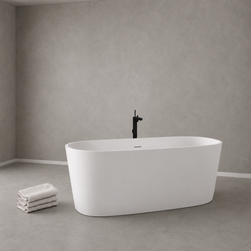 Baignoire îlot 150 cm en Solid Surface | 3300