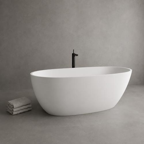 Baignoire îlot 170 cm en Solid Surface | 3307