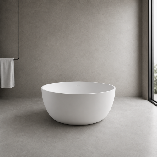 Baignoire îlot Ronde en Solid Surface  (3350)